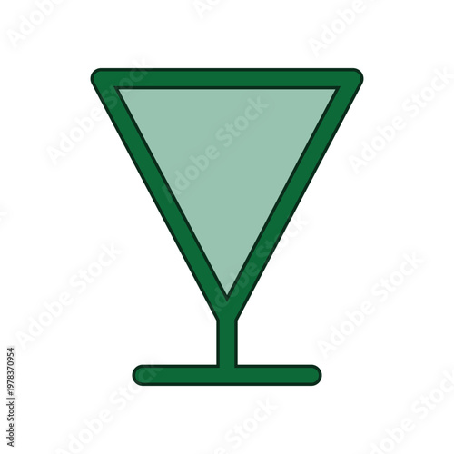 Wine glass icon design template