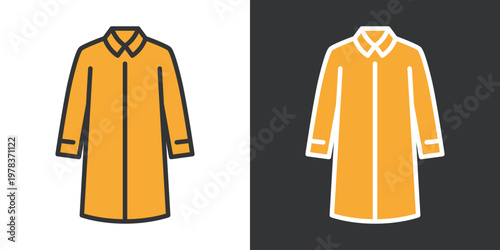 メンズコートのシンプルなアイコン