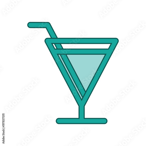 Wine glass icon design template