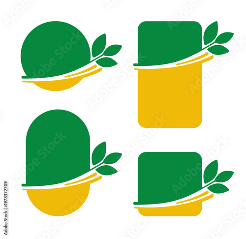 Eco Friendly Badge Set for Natural Product Labeling