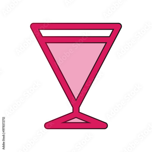 Wine glass icon design template