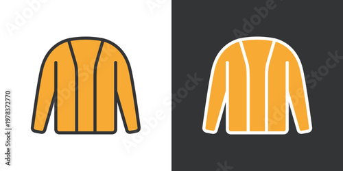 カーディガンのシンプルなアイコン