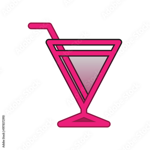 Wine glass icon design template