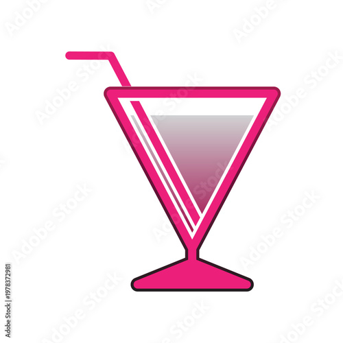 Wine glass icon design template