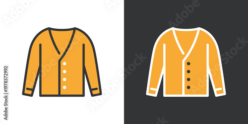 上着のシンプルなアイコン