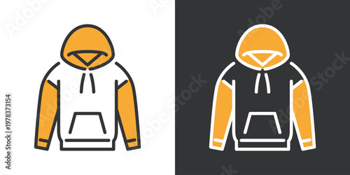 パーカーのシンプルなアイコン