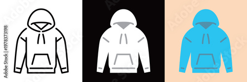 パーカーのシンプルなアイコン