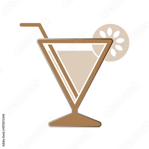 Wine glass icon design template