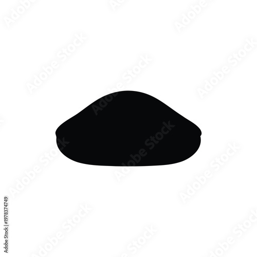 Pitas silhouette icon vector illustration.
