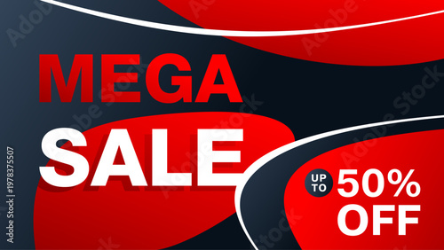 Mega Sale - Promotional Discount Catchy Banner