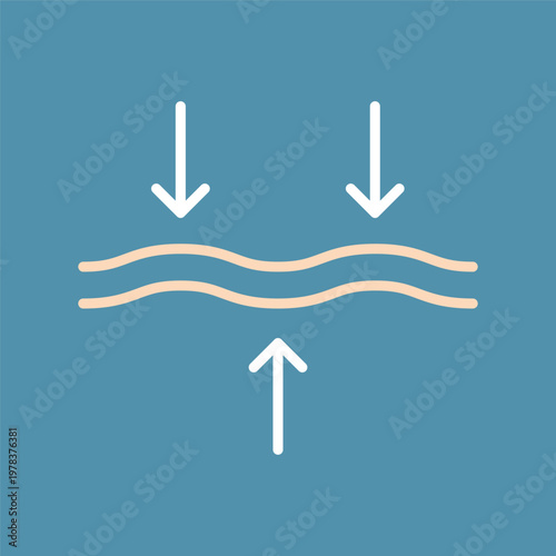 シンプルなスキンケアのラインアイコン