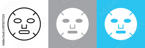 シンプルなフェイスパックアイコン