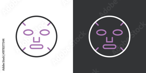 シンプルなフェイスパックアイコン