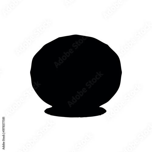 Ruby silhouette icon vector illustration.
