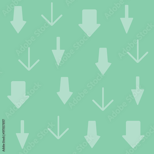 下矢印の模様の背景イラスト