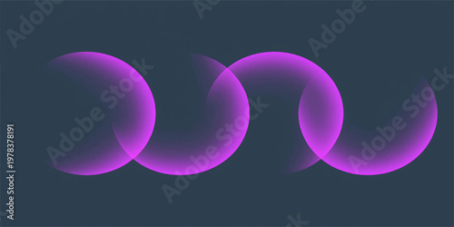 An abstract violet and purple background design featuring light swirls, electric blue lines, and pink energy spheres creating a textured plasma wave illustration
