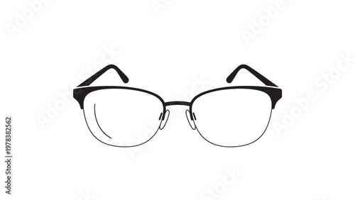 Stylish black cat-eye eyeglasses frame for women isolated on white background as a fashion accessory for vision correction or style.