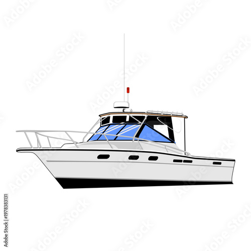 Luxury Modern Motorboat Yacht for Sea Transportation