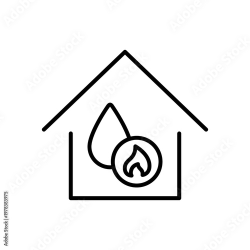 Natural gas icon vector. Propane Illustration sign. Gas supply symbol. Gas logo.