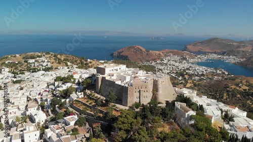 The Monastery of Saint John the Theologian who wrote the Book of the Revelation in Chora of Patmos island, Greece