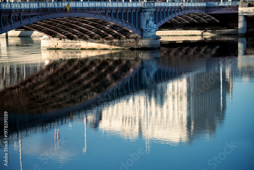 Under the Lafayette bridge in Lyon 'France)