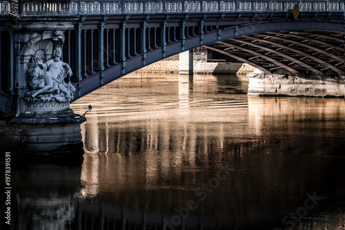  Lafayette Bridge - Allegory of the Saône River - Pile on the right bank downstream side (Lyon - France)