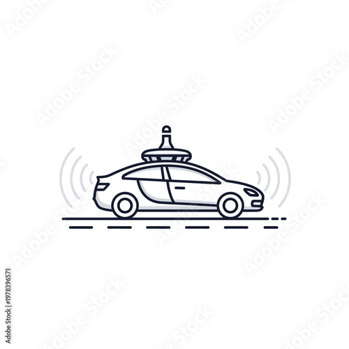 Autonomous Vehicle Self Driving Car.