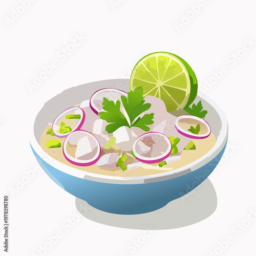 Ceviche frisch mariniert