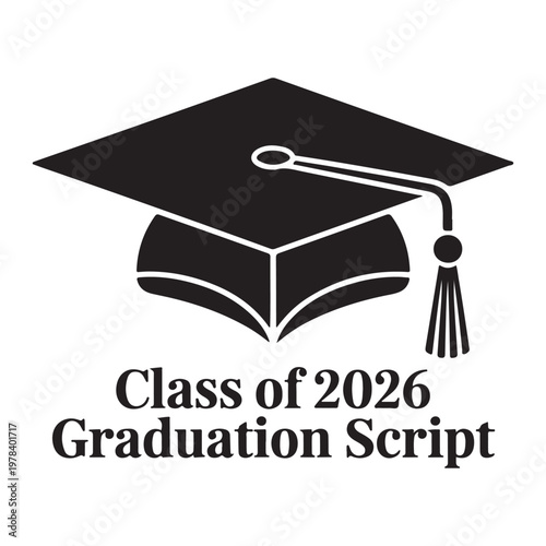 Class of 2025 Lettering Design – Graduation Greeting, Invitation & Celebration Vector