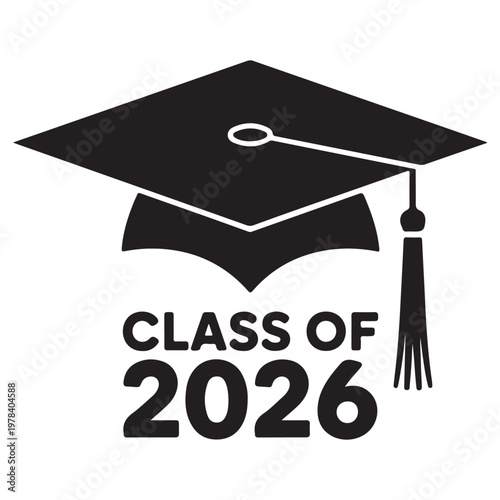 Class of 2025 Lettering Design – Graduation Greeting, Invitation & Celebration Vector