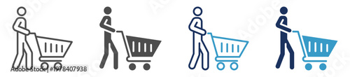shopping multi purpose icon set