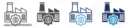 finance industry multi purpose icon set