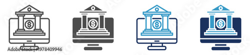 internet banking multi purpose icon set