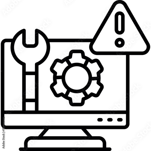 IT Maintenance Icon Vector Element