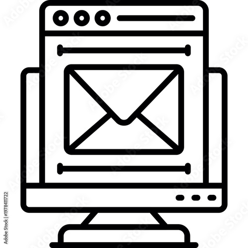 Email Services Icon Vector Element