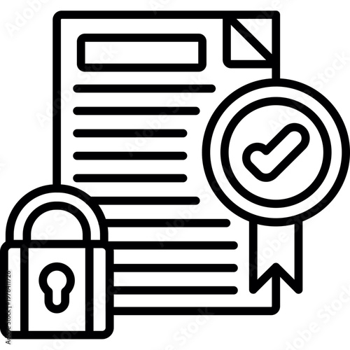 License Management Icon Vector Element