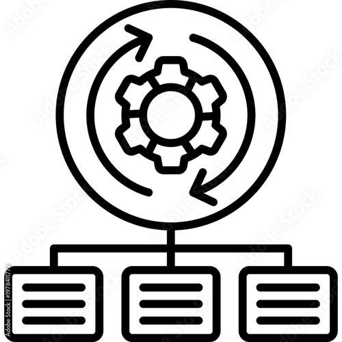 Change Management Icon Vector Element