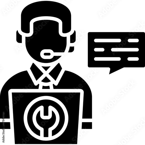 Technical Support Icon Vector Element