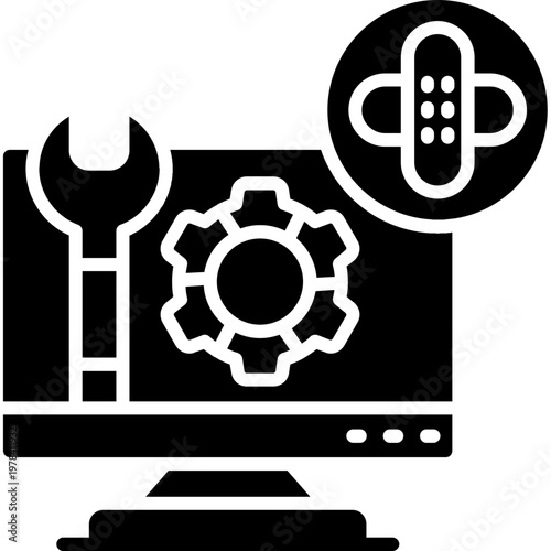 Patch Management Icon Vector Element