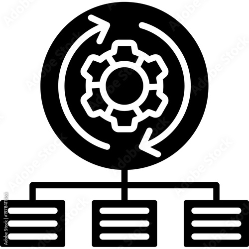 Change Management Icon Vector Element