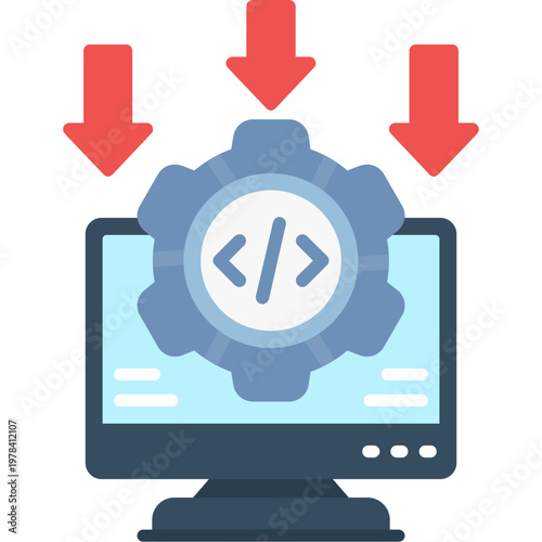 Software Installation Icon Vector Element