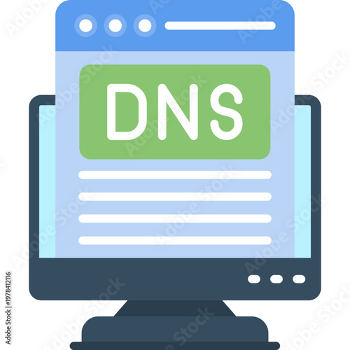 Domain Management Icon Vector Element