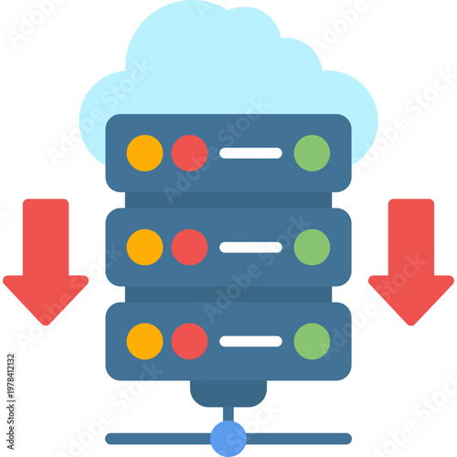 Hosting Services Icon Vector Element