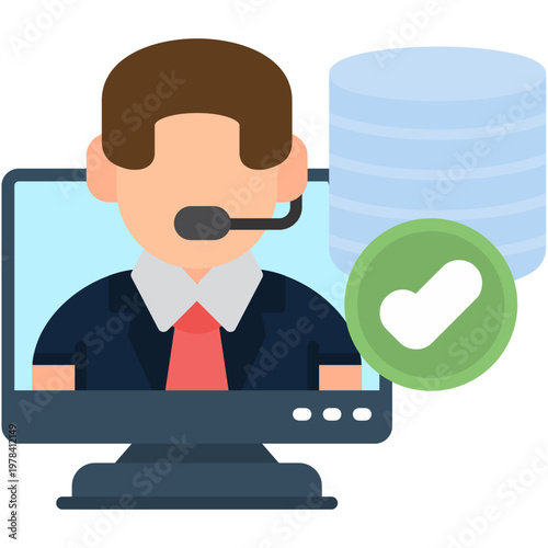 Onsite Support Icon Vector Element