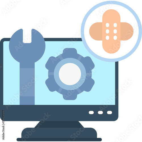 Patch Management Icon Vector Element