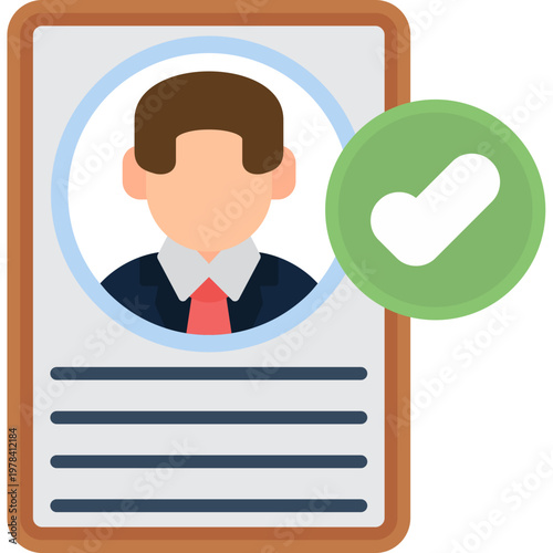 Identity Management Icon Vector Element