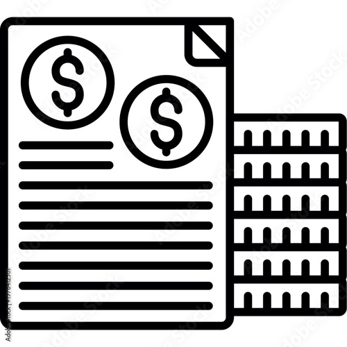 Accounts Receivable Icon Vector Element