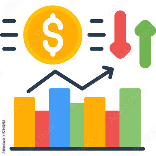 Amortization Icon Vector Element