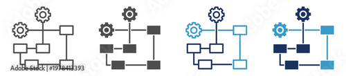 Fotografia structure multi purpose icon set