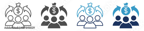 public finance multi purpose icon set